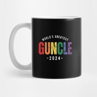 World's Greatest Guncle 2024 - lgbt gay uncle Guncle's Day  humorous brother gift Mug